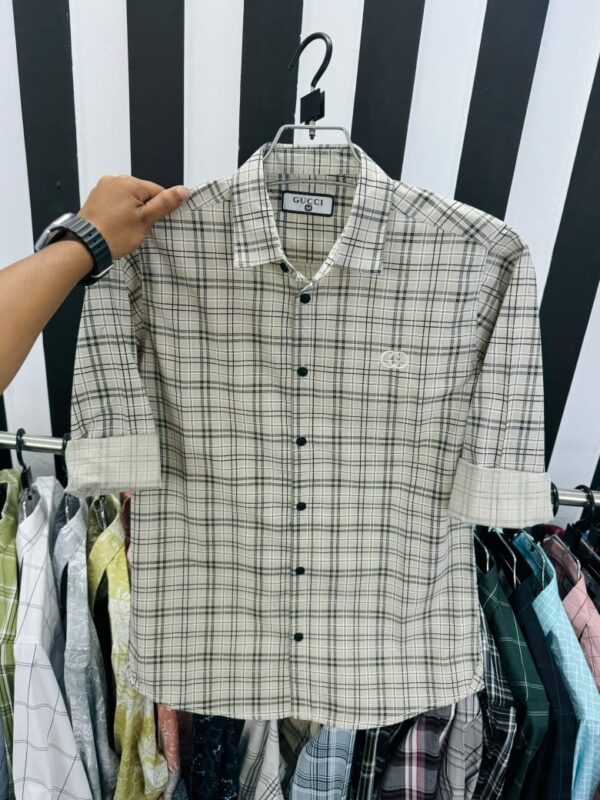 Casual 100% premium cheque Shirt - Image 3