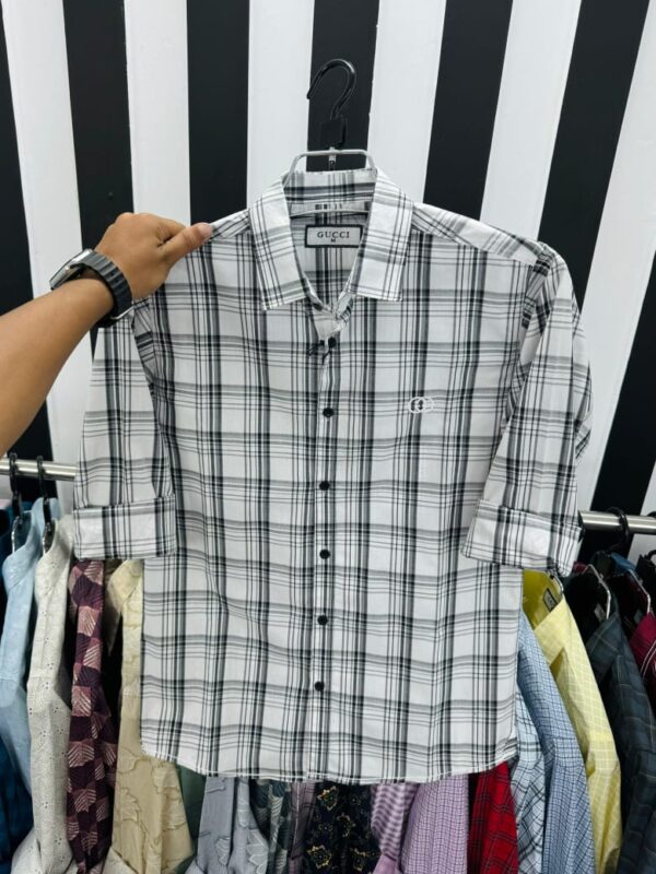 Casual 100% premium cheque Shirt - Image 2