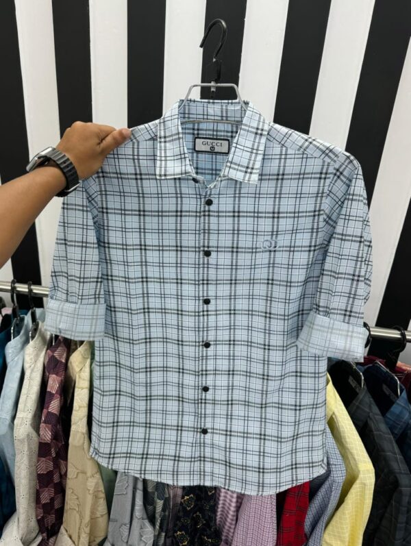 Casual 100% premium cheque Shirt - Image 4