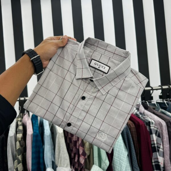 Casual 100% premium cheque Shirt - Image 3