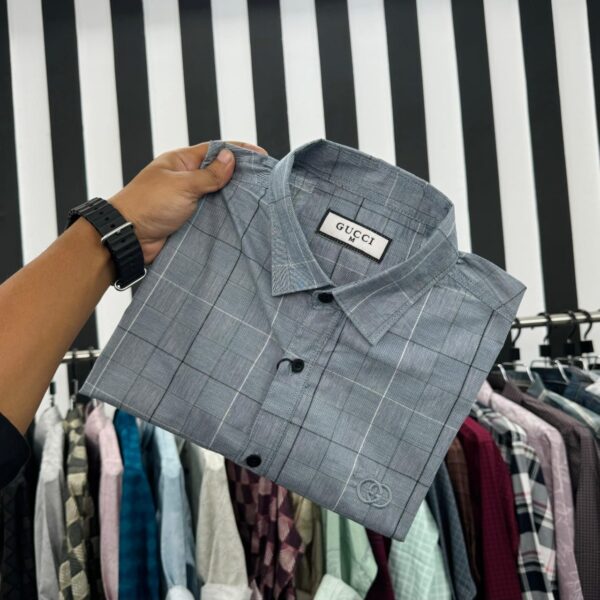 Casual 100% premium cheque Shirt - Image 4