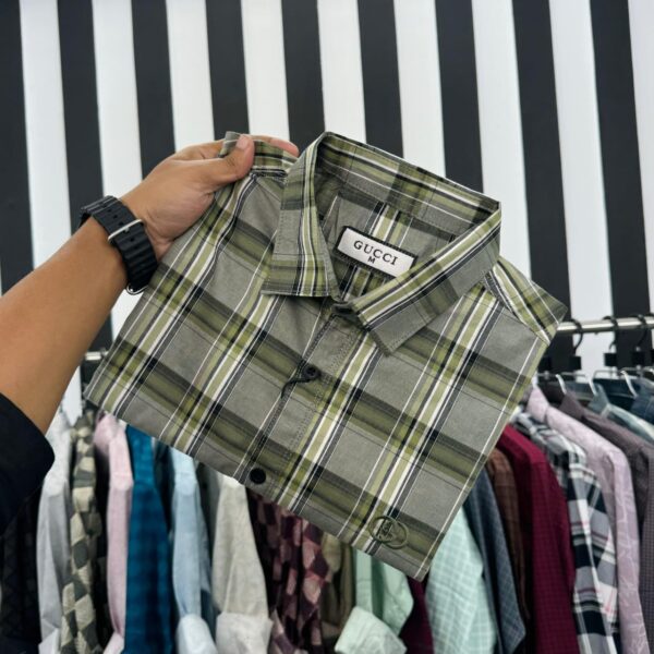 Casual 100% premium cheque Shirt - Image 4