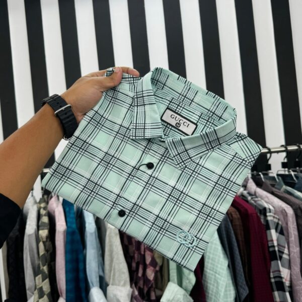 Casual 100% premium cheque Shirt - Image 2