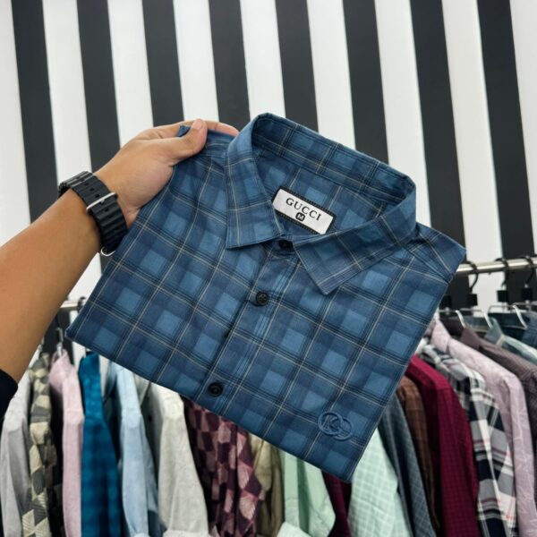 Casual 100% premium cheque Shirt - Image 3