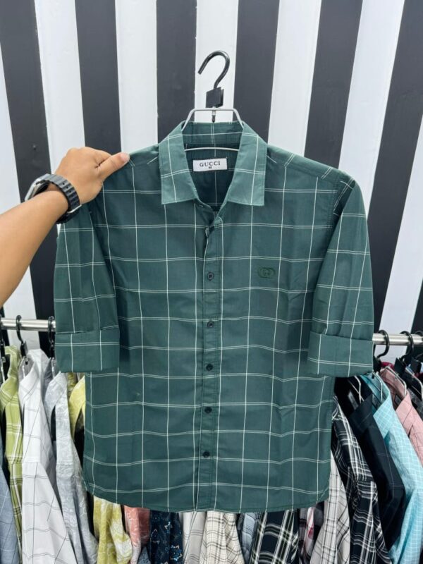 Casual 100% premium cheque Shirt - Image 4