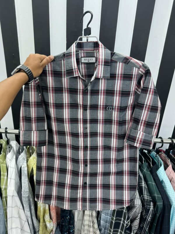 Casual 100% premium cheque Shirt - Image 3