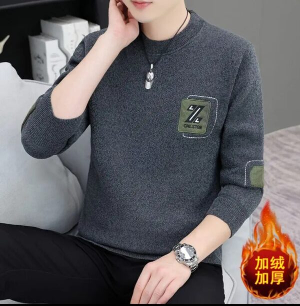 Cotton Long Sleeve Sweet Shirt - Image 3